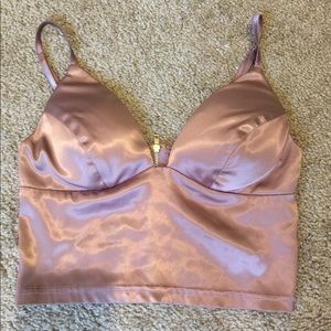 SEXY SILK CROP TOP